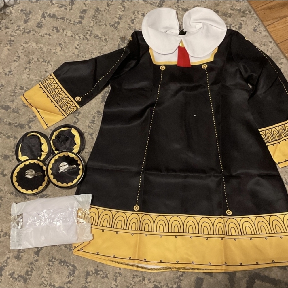 NEW Anime Spy x Family Anya Forger Cosplay Costume Halloween Dress